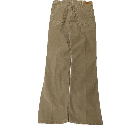 Vintage Levis 517 Pants Mens 30X30 Brown Corduroy Bootcut 1980's Made In USA - Picture 4 of 5
